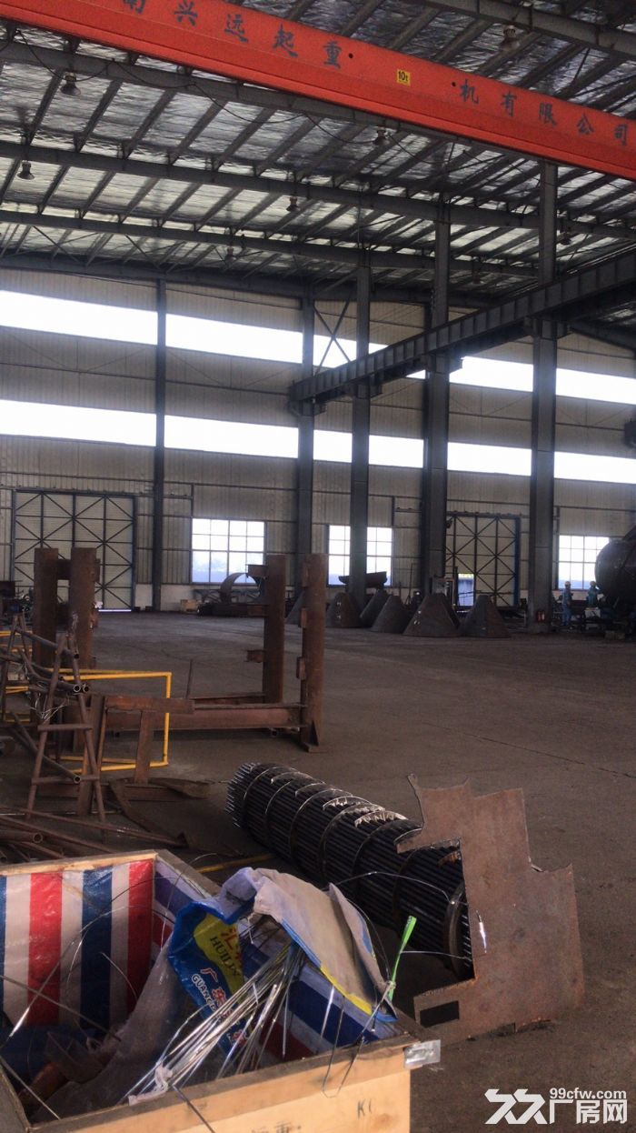 江阴利港机械工业园旁有5400平方厂房出租，可分可合，先到先得